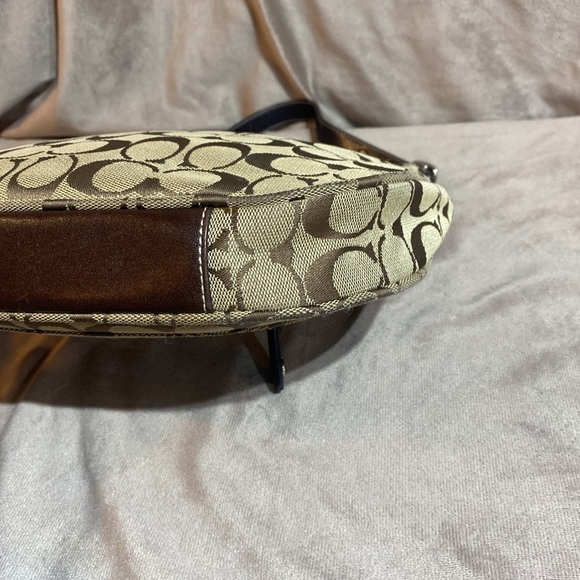 COACH 6045 Signature Canvas Half Moon Handbag - Brown Y2K - Picture 4 of 16